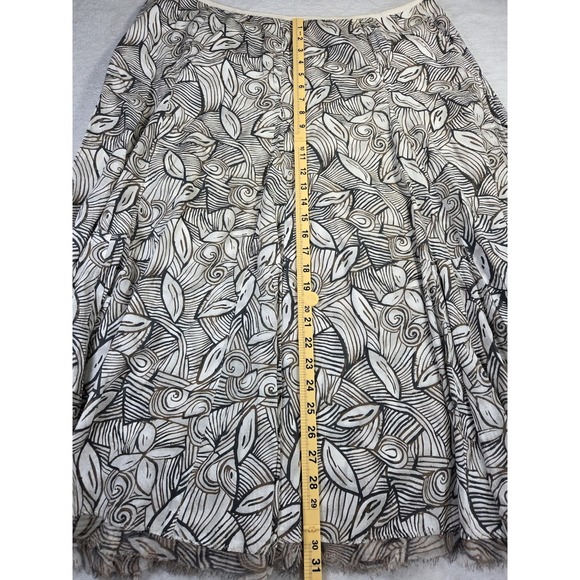 Nygard Collection Boho Midi Skirt Womens 16 Brown Cream Abstract Print - Picture 11 of 12